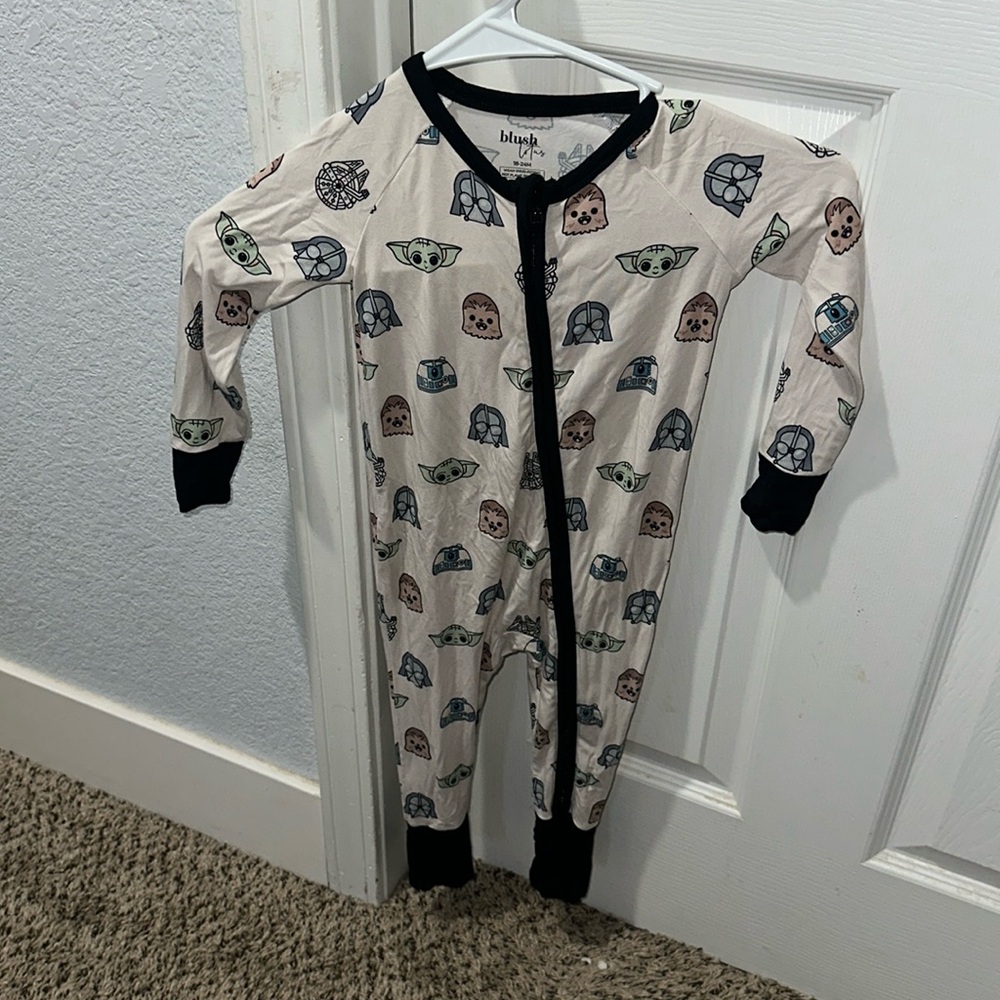 blush lotus starwars bamboo pjs